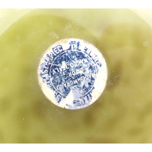 Murano Art Glass Copper Swirl Adventurer Triangle Bowl 8inX3in. preowned - Picture 6 of 6